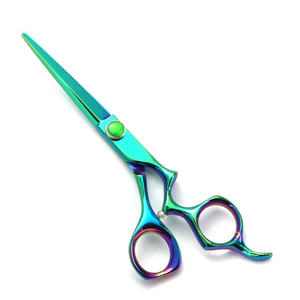 Ciseaux de coiffure professionnels en acier inoxydable de qualité supérieure, fabriqués sur mesure, avec revêtement arc-en-ciel de qualité supérieure - Product Image 6