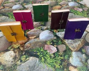 ชุดสมุดบันทึกหนังวินเทจ5เล่มสำหรับเขาสมุดบันทึก Grimoire ที่ดีที่สุดถูกผูกไว้กับเกลียวห้าสี-หนังสือบันทึกธรรมดา - Product Image 5