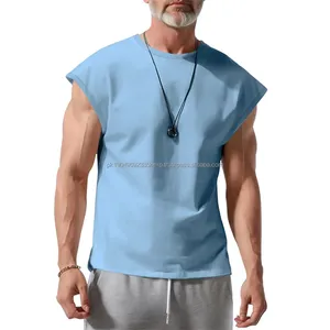 Débardeur 70% polyester 30% coton, tricot uni, débardeur court, design personnalisé, débardeur de yoga - Product Image 2