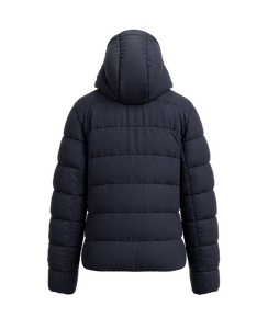 Meilleure vente d'hiver pour hommes Veste en duvet légère à manchettes élastiques et cordon de serrage Veste pour homme à capuche bouffante tendance visage brillant - Product Image 3