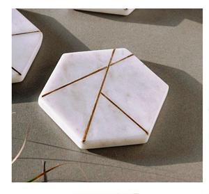 Posavasos de piedra ecológicos hechos a mano de alta calidad con estilo clásico de 10mm de espesor y 100mm de diámetro - Product Image 5