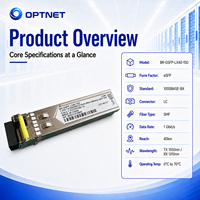 Module optique SFP BiDi 1,25 G 40 km 1550 nm TX 1310 nm RX LC SMF pour commutateur Ethernet et réseau d'accès par fibre