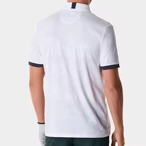 Polo à manches courtes pour homme en coton, broderie personnalisée, impression de logo, coupe ajustée, polo en coton de luxe - Product Image 3