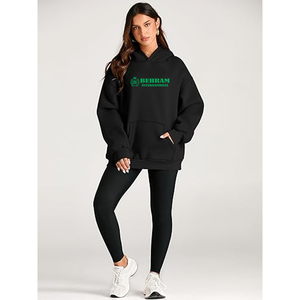 Sudadera con Capucha Extra Grande para Mujer Behram International, Color Beige, Cómoda, Suave, Manga Larga, Diseño Personalizado, Bordada - Product Image 5