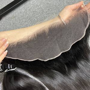 El más nuevo HD para Frontal de encaje 100%, cabello humano crudo vietnamita virgen Remy de alta calidad, trenzado de ondas negras naturales, tipo de cabello indio - Product Image 1