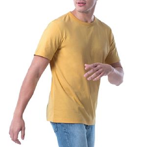 เสื้อยืดผ้าฝ้ายออร์แกนิคคอกลมสำหรับผู้ชายและผู้หญิงผ้าถัก - Product Image 3