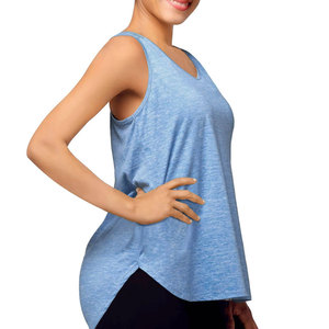 Camiseta sin mangas de diseño personalizado para mujer, ajustada, transpirable, de punto, para entrenamiento, gimnasio, fitness, con bordado, nueva. - Product Image 5