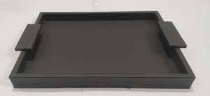 ถาดเสิร์ฟทรงสี่เหลี่ยมผืนผ้า ทำจากหนังและกำมะหยี่ มีหลายสี เหมาะสำหรับใช้ในบ้าน ร้านอาหาร และโรงแรม - Product Image 4