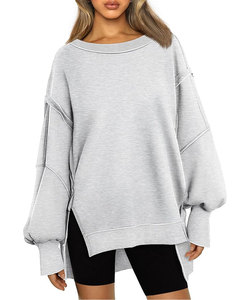 Sudaderas de cuello redondo de gran tamaño estilo Y2K para mujer, ropa de invierno, capucha con apliques bordados sólidos para chicas adolescentes, trajes de otoño para hombres - Product Image 1