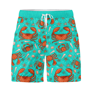 Shorts de sport décontractés pour hommes en polyester, séchage rapide, respirant, taille élastique avec cordon de serrage, entraînement, sublimation, logo personnalisé, plage - Product Image 4