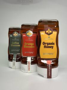 Lamberhoney Premium Coffee Blossom Honey Miel orgánica brasileña natural 295G Botella de plástico Rico sabor a café floral - Product Image 3