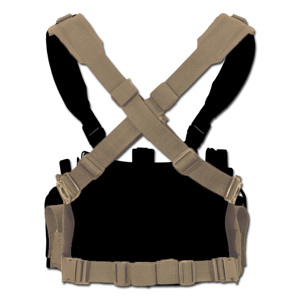 Tas berburu tali silang kustom rompi poliester Modular pria ringan Rig dada taktis dengan kantong magnet