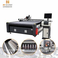 Máquina de Corte CNC de Alta Velocidad con Cuchilla Oscilante de 1600x2500mm, Plotter de Corte de Tela y Cuero con Husillo de 2.2KW y Alimentación Automática