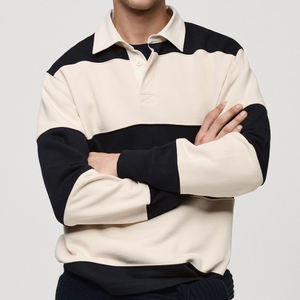 Sweat-shirt pour homme printemps-automne 2025, sweat-shirt lourd à col rabattu, ample, uni, sweat-shirt à capuche - Product Image 2