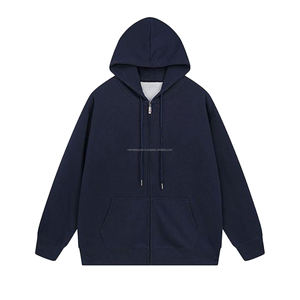 Sudaderas de Alta Calidad con Lavado Ácido, Decoloración al Sol, Aspecto Desgastado, 100% Algodón, Logotipo Personalizado, Cierre de Cremallera, Hombros Caídos, Corte Recto y Recortado para Hombre - Product Image 5