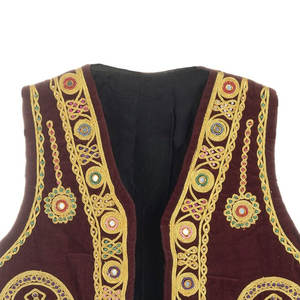Chaleco Estilo Afgano para Hombre con Delicado Diseño de Bordado, Chaleco Otomano Bordado de Primera Clase, Chaleco Étnico Corto Bordado - Product Image 5