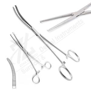 Kocher Ochsner 1x2 acier inoxydable droit 26.0cm Instruments chirurgicaux Kocher pince hémostatique fabricant chirurgical Pakistan - Product Image 1