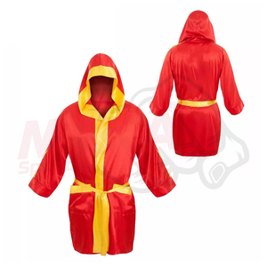 Precio barato 2025 OEM hecho en fábrica de alta calidad personalizado de cuero bata de boxeo profesional MMA Fighting Durable Boxing Wear - Product Image 3