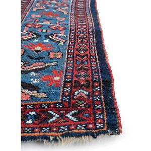 Tapis en laine noués à la main Aalam, motif floral et abstrait rouge et orange, 9x12 rectangulaire, pour entrée et salon Pae-4075 - Product Image 4