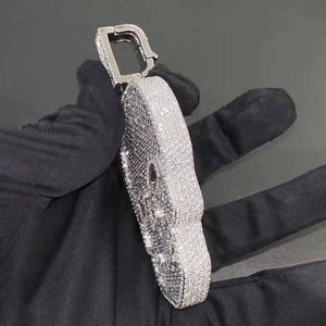 Nueva llegada de calidad superior Hiphop plata CZ calavera colgante Bling joyería rapero colgante para mujeres y hombres directo de la India - Product Image 3