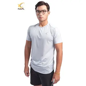 001-Custom Spandex/ Polyester Cationic Breathable Printed Plain Quick Dry Men's Sports Wear clothing t shirt for men