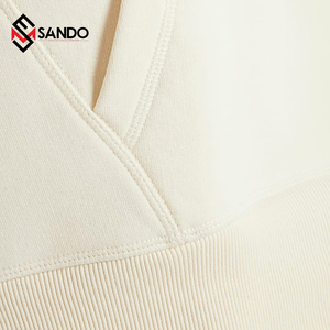 เสื้อมีฮู้ดสวมหัวผ้าคอตตอนน้ำหนักเบามี3D สำหรับฤดูใบไม้ร่วง/ฤดูหนาวซิปสูงครึ่งคอ - Product Image 2