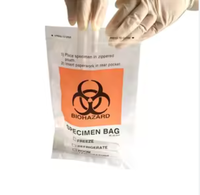 Sac PE à fermeture éclair kangourou Biohazard avec plastique PE de poche Doc étanche à l'humidité pour Kit de test ART dans l'industrie médicale Made Vietnam