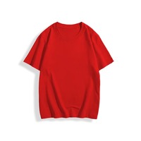 T-shirts de sport durables pour hommes, 100% coton, motif uni, anti-rétrécissement, col rond, manches courtes, pour la course à pied et la remise en forme