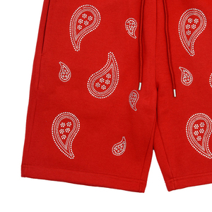 Venta al por mayor OEM verano 100% algodón personalizado hombres pantalones cortos de mezclilla ropa de calle suelta holgada vintage lavado strass pantalones cortos de mezclilla para hombres - Product Image 4