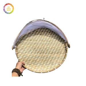 ตะกร้าไม้ไผ่สานพร้อมตะแกรงตาข่ายงานทำมือสำหรับใช้ในห้องครัวทุกวันเป็นมิตรกับงบประมาณ - Product Image 1