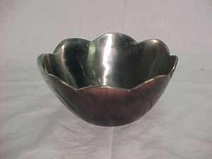 Cuenco de madera con decoración interior de resina, vela de cera a la moda para decorar el hogar, cuencos exteriores para ensaladas y frutas - Product Image 2