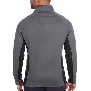 Veste pull en molleton sans doublure à col en V pour homme, avec poches, coupe ample, respirante, coupe-vent, écologique, longue veste d'hiver - Product Image 2