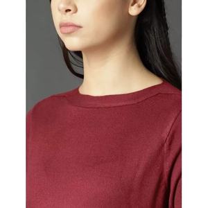 Sweat-shirt d'hiver pour femme de haute qualité, col rond, polyester/coton, manches longues, couleur unie, impression par sublimation personnalisée, vente en gros - Product Image 2