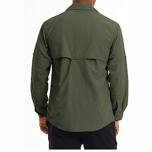 OEM al por mayor tasa de hombres camisa abotonada transpirable cómoda ropa casual de alta calidad precio barato camisa abotonada para adultos - Product Image 2