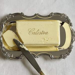 Silver Plated Disposable <b>Cake</b> Tray Afternoon Tea and Dim Sum Jewelry <b>Storage</b> Butter Dish - Product Image 2
