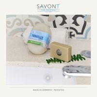 SAVONT Traveler Soap Box Ocean Plastic-Fabriqué à partir de plastique océanique recyclé, breveté, écologique (avec et sans porte-savon)