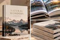 Service d'impression de livres reliés personnalisés, livres d'art de luxe avec gaufrage à chaud en or, usine d'impression de livres professionnelle