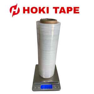 White 20cm Wide PE Stretch Film <b>Roll</b> 100m Water Soluble <b>Plastic</b> Film Durable Hardness Soft Shipping Protection Securing Products - Product Image 5