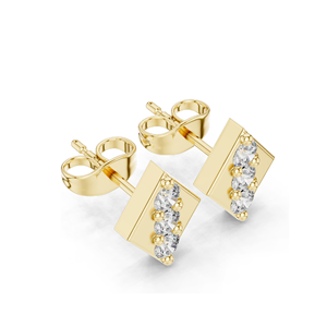 0.39 CT Lab-Grown Diamond Stud <b>Earrings</b> VVS-VS EF Clarity Available in 18KT, 14KT, 10KT Gold & 925 Silver <b>Moissanite</b> & - Product Image 6