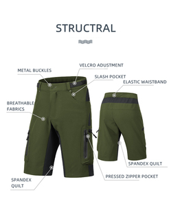 กางเกงขาสั้นจักรยานเสือภูเขากลางแจ้งเสื้อผ้าแข่ง Enduro กางเกงขี่จักรยานเสือภูเขา MX - Product Image 6