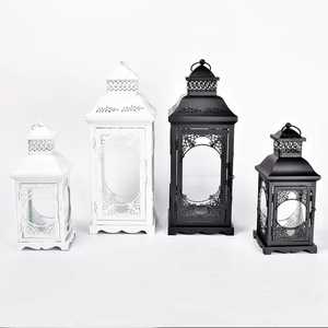 Lampe à vent élégante en métal pour les mariages, les vacances et la maison-Idées cadeaux de bougeoir pour le ramadan - Product Image 1