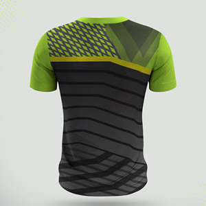 Camiseta deportiva de poliéster/algodón para hombre con logotipo personalizado, Manga corta informal lisa, OEM/ODM disponible - Product Image 2