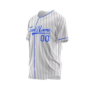 Maillot de baseball avec logo brodé personnalisé bonne vente vêtements d'entraînement respirants avec techniques imprimées coupe régulière - Product Image 2
