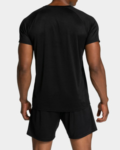 Camiseta y Pantalones Cortos Deportivos de Malla Negra para Hombre, Más Vendidos, de Poliéster Ligero y Transpirable, para Gimnasio y Ropa Urbana - Product Image 2