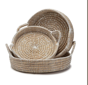 ถาดหญ้าทะเลสานด้วยมือเป็นมิตรต่อสิ่งแวดล้อมถาดเสิร์ฟสำหรับตกแต่งห้องนั่งเล่นและห้องครัวจากเวียดนาม - Product Image 1