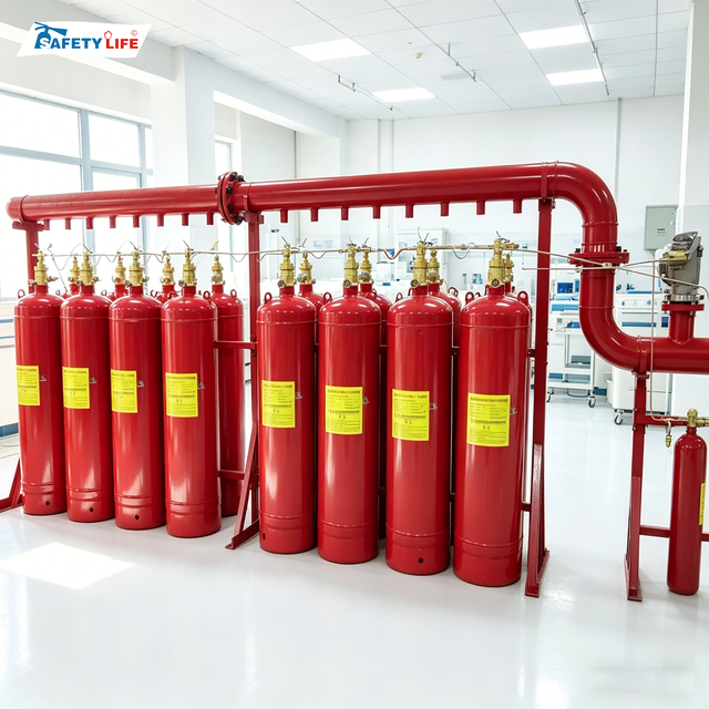 The Efficient and Automated Modern Fire protection System Indoor Kitchen Fm200 Fire Suppression System