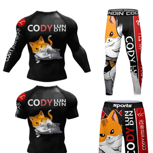 Ensemble de survêtement de sport premium pour hommes, respirant, séchage rapide, léger et extensible, idéal pour la boxe et le fitness – Vente en gros - Product Image 2