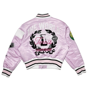 Veste en satin pour femmes fabriquée en usine de haute qualité avec logo personnalisé Produit le plus vendu Veste en satin à manches longues pour femmes - Product Image 2