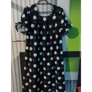 Nuevo estilo de cuello cuadrado Micronesian Mumu Stretch Muumuu personalizado polinesio impreso elegante manga corta Puffy Island vestido de mujer - Product Image 1