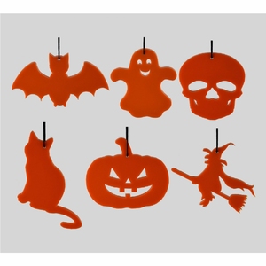 Factory-Price Customized MDF Mini <b>Halloween</b> Ornaments Natural Finished Hanging Decorations for Parties - Product Image 4